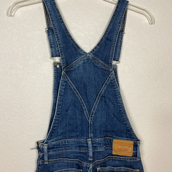 Levi's Womens WaterLess Dark Blue Skinny Denim Jumper Jeans Overalls Size 29 - Picture 6 of 16